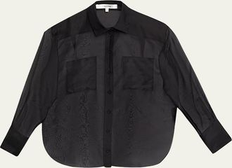 Frame Denim The Silk Organza Shirt