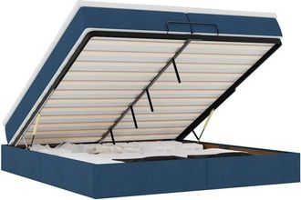 vidaXL Vidaxl - Estructura De Cama Otomana Con Colchones Tela Topo 200x200cm