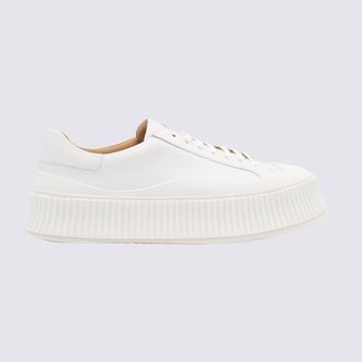Jil Sander White Leather Sneakers