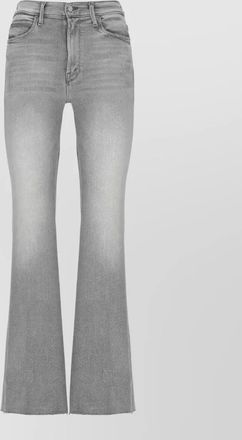 Mother straight cut jeans belt loops five pockets