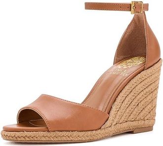 Vince Camuto Felyn Espadrille Wedge Womens Wedge Shoes Golden Walnut : 7.5 M, Leather