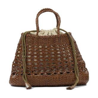 Dragon Diffusion Tassen, Dames, Bruin, ONE Size, Leer, Santa Croce Bucket Bag