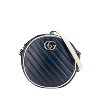 Gucci Pre-owned Cross Body Bags, female, Blue, Size: ONE SIZE Pre-owned Vintage Shoulder Bag