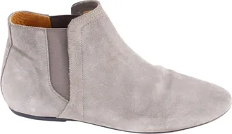 Iro Ankle Booties in Grey Suede