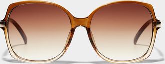 Simons Womens Jossie square bug-eye sunglasses