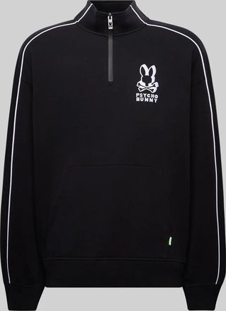 Psycho Bunny Mens Big And Tall Toby 1/4 Zip 001 BLACK / 1XLT