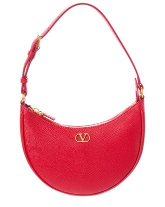 Valentino Vlogo Signature Mini Leather Hobo Bag