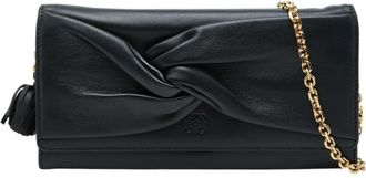 Loewe Black Leather Chain/Shoulder Wallet (Pre-Owned)