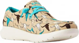 Ariat Womens Hilo Shoe In Multi Steerhead Print