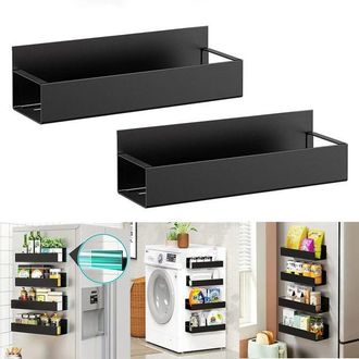 OEM Estante Magn&eacute;tico De Almacenamiento De 2 Piezas, Estante Lateral Para Refrigerador, Estante Magn&eacute;tico Con Ventosa Para Refrigerador
