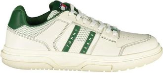 Tommy Hilfiger Sneakers - Heren - Sneakers - Groen - 40 EU - Leer - Schoenen