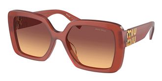 Miu Miu MU10YS Asian Fit 10M07P Womens Sunglasses Red Size 56
