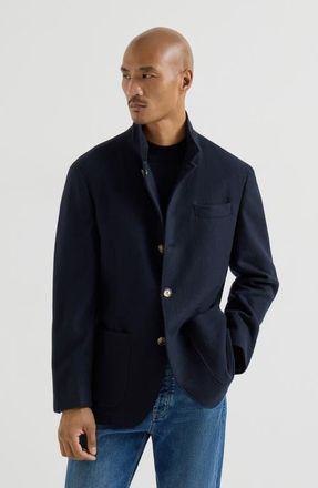 Brunello Cucinelli Blazer-style outerwear in Navy Blue at Nordstrom, Size 4X-Large Eu