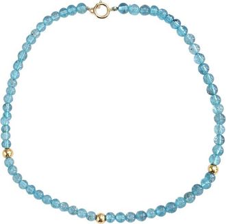 Jewelmak 14K Blue Topaz Bracelet