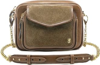 CLARIS VIROT Tassen, Dames, Bruin, ONE Size, Katoen, Charly Crossbody Tas