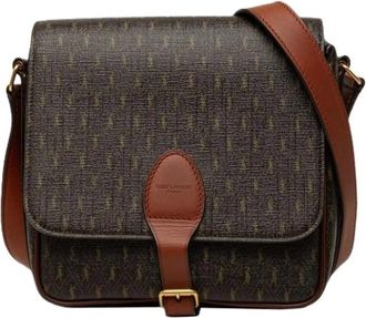Saint Laurent Borsa a tracolla Pre-owned in tela - - Pre-owned - Donna - Marrone - ONE SIZE