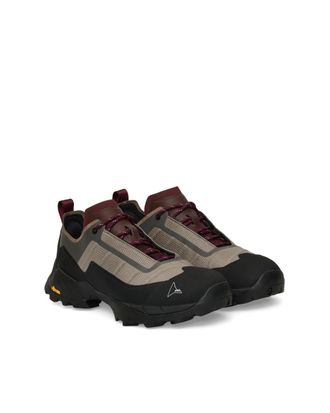 Roa Mens Sneakers Katharina Light Taupe-Burgundy Upper: Polyamide Trainers Taupe/burgundy