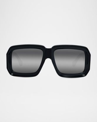 Loewe Signature Square Mirrored Sunglasses