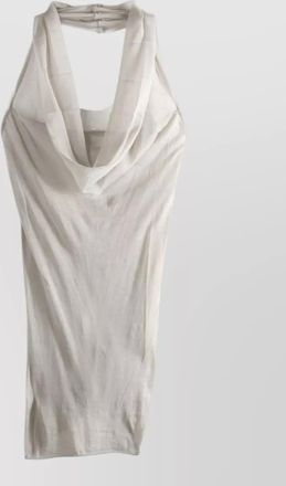 Rick Owens organic cotton draped halterneck sleeveless top