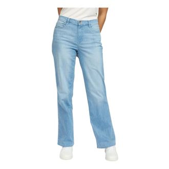 2-Biz Wide Leg Light Denim Jeans - female - 2-Biz - Straight Fit Jeans - Blue - 2XL - Jeans
