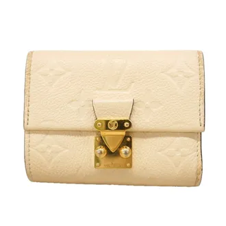Louis Vuitton Cream Wallet (Tri-Fold) (Pre-Owned)