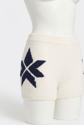 Z Supply Fairisle Plush Short In Vanilla Ice