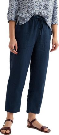 Seasalt Cornwall Sholl Drawstring Tapered Organic Cotton Twill Pants in Sea Cave at Nordstrom, Size 12