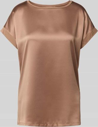 Christian Berg T-Shirt mit Kappärmeln in Mittelbraun, Größe 38