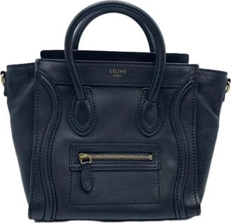 Celine Pre-owned Leather celine-bags - Dames - Vintage Handtas - Zwart - ONE Size - Leer - Vintage