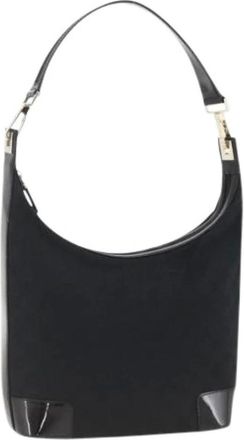 Gucci Pre-owned Shoulder Bags, female, Black, Size: ONE SIZE Pre-owned Vintage Shoulder Bag