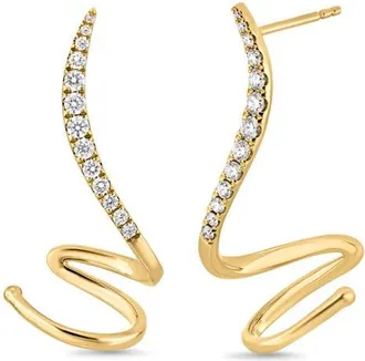 Bony Levy 18K Gold Audrey Diamond Statement Earrings in 18K Yellow Gold at Nordstrom