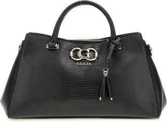Guess Anadela 3 Vakken Satchel Tas - Dames - Handtassen - Zwart - ONE Size - Tassen