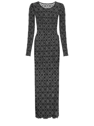 Marine Serre Monogram Long Dress