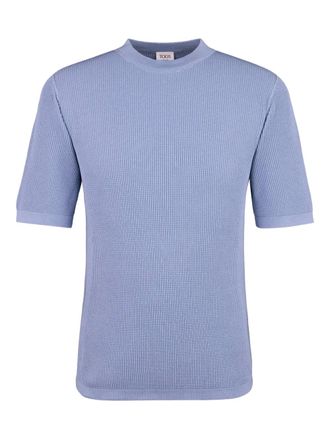 Tod's ribbed short-sleeve T-shirt - men - Cotton - XXXL - Blue