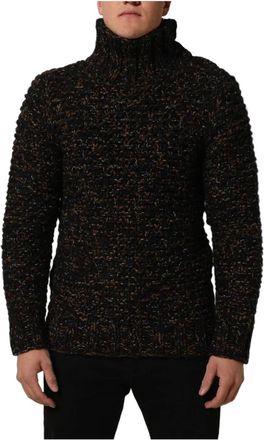 Dolce & Gabbana Turtleneck Pullover - Heren - Coltruien - Bruin - S - Wol - Truien & Vesten