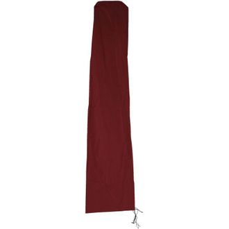 Hhg Non utilizzato] Copriombrellone copertura ombrellone ad arco protettiva HHG poliestere con cerniera 3,5x3,5m bordeaux