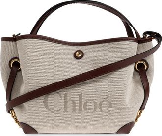 Chlo&eacute; Clover Small Bag - Dames - Handtassen - Grijs - ONE Size - Katoen - Tassen