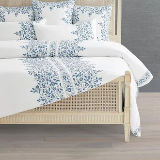 Frontgate Kiana Embroidered Bedding - Duvet Cover, Queen Duvet Cover - Frontgate