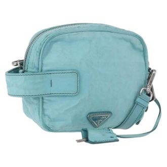 Prada Pre-owned Vintage Shoulder Bag - Dames - Pre-owned - Blauw - Maat: ONE Size Leer