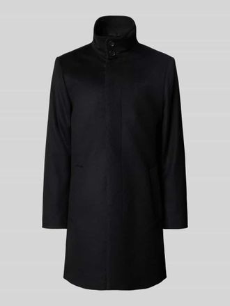 Tiger Of Sweden Wollmantel mit Kaschmir-Anteil und Stehkragen Modell Aleric in Black, Gr&ouml;&szlig;e 54