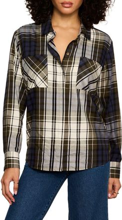 Sanctuary The City Plaid Shirt in True Green Plaid at Nordstrom, Size X-Large