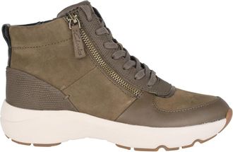 Clarks Lace-Zip Boot - Dames - Sneakers - Groen - 41 EU - Leer - Schoenen
