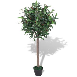 vidaXL Rbol De Laurel Artificial Con Macetero Verde 120 Cm Vidaxl
