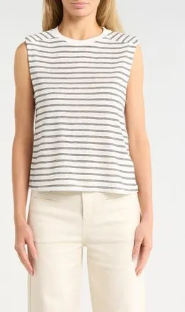 Habitual Shoulder Pad Tank in Marshmallow Salute at Nordstrom Rack, Size X-Small