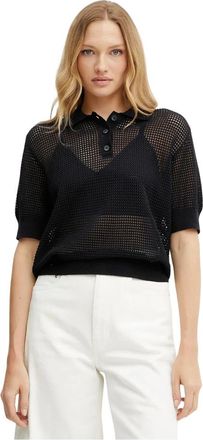 IVY OAK Polo Flo - Dames - Polos - Blauw - S - Katoen - Tops