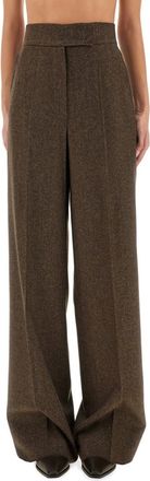Max Mara Dark Brown Loose Pant