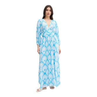 Melissa Odabash Cecilia Maxi Jurk - Dames - Maxi kleedjes - Blauw - M - Kleedjes