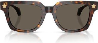 Versace 52mm Square Sunglasses in Havana /Brown at Nordstrom