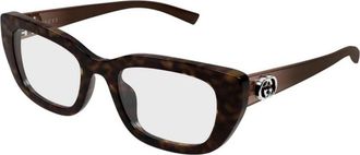 Gucci Square Glasses - Dames - Brillen - Bruin - 52 MM - Accessoires