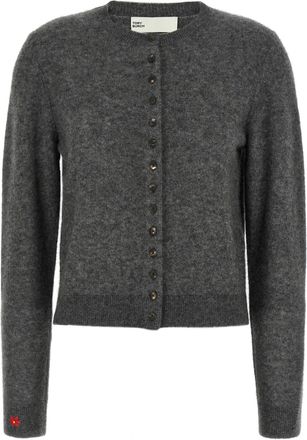 Tory Burch Embroidery Cardigan Maglioni Grigio-Donna